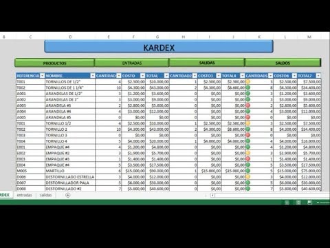 Ahorra tiempo y mejora tu gestión de inventario con nuestro modelo de Kardex en Excel para almacenes